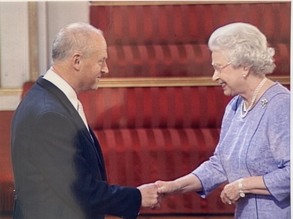 Roger with the Queen